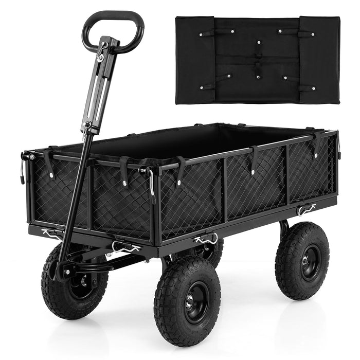 400 KG Utility Wagon with 26 CM All-Terrain Tires and Rotating Handle