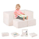 Modular Kids Plush Sofa Couch Play Set Convertible Children Fold Out Sofa Bed