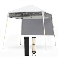 2.1 x 2.1 M Pop-Up Canopy Tent with 1 Push Center Lock for Sports Picnic Camping