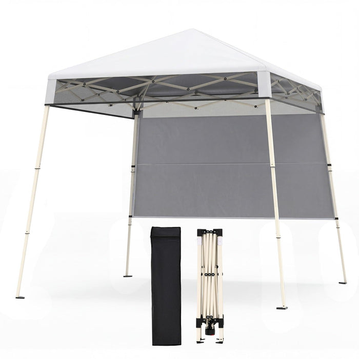 2.1 x 2.1 M Pop-Up Canopy Tent with 1 Push Center Lock for Sports Picnic Camping