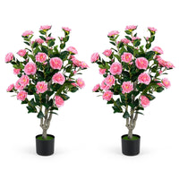100cm Artificial Camellia Tree for Home Office or Porch Decoration