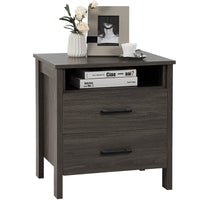 Giantex Modern Wood Grain Nightstand