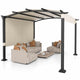 3x3M Outdoor Pergola with Retractable Sunshade Canopy