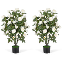 90cm Artificial Rose Tree Free Maintenance for Home Office Porch