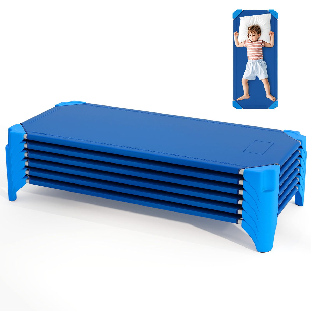 6 PCS Kids Stackable Daycare Cot