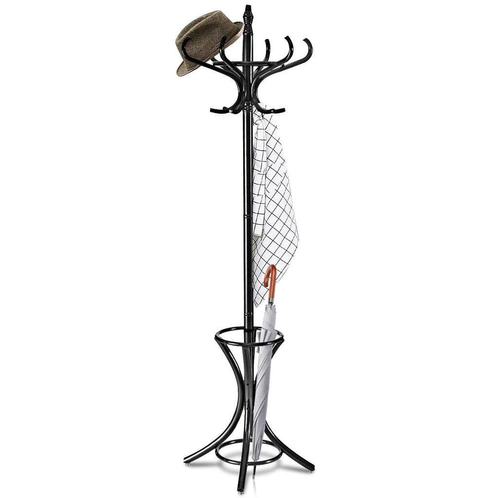 Coat Rack, Free Standing Coat Rack, Solid Wood Coat Tree – Giantex.au