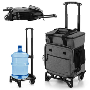 Giantex 40L Rolling Cooler cart, 50 can Insulated Cooler Bag