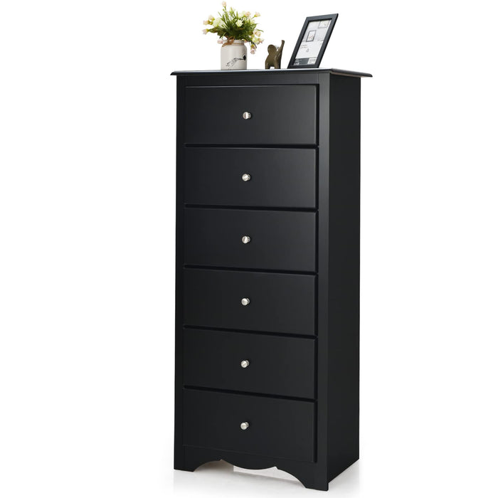 Giantex Chest of 6 Drawers, Free Standing Storage Cabinet - GiantexAU