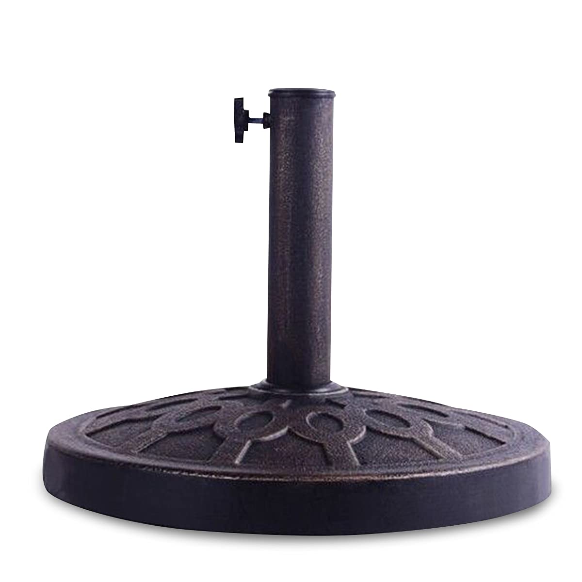 Half Round/Round Resin Umbrella Base, Outdoor Patio Umbrella Holder