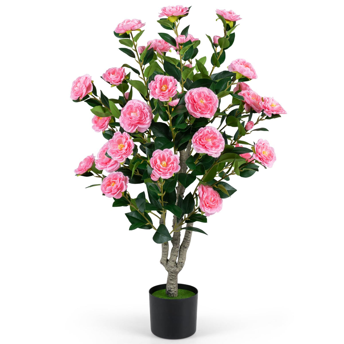 100cm Artificial Camellia Tree for Home Office or Porch Decoration