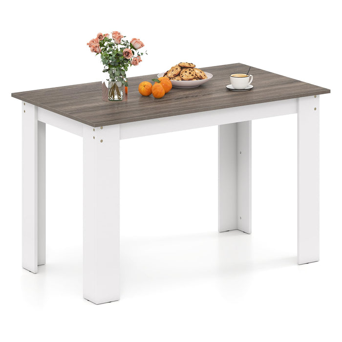 Giantex 120 CM Dining Table for 4-6, Wooden Rectangular Table