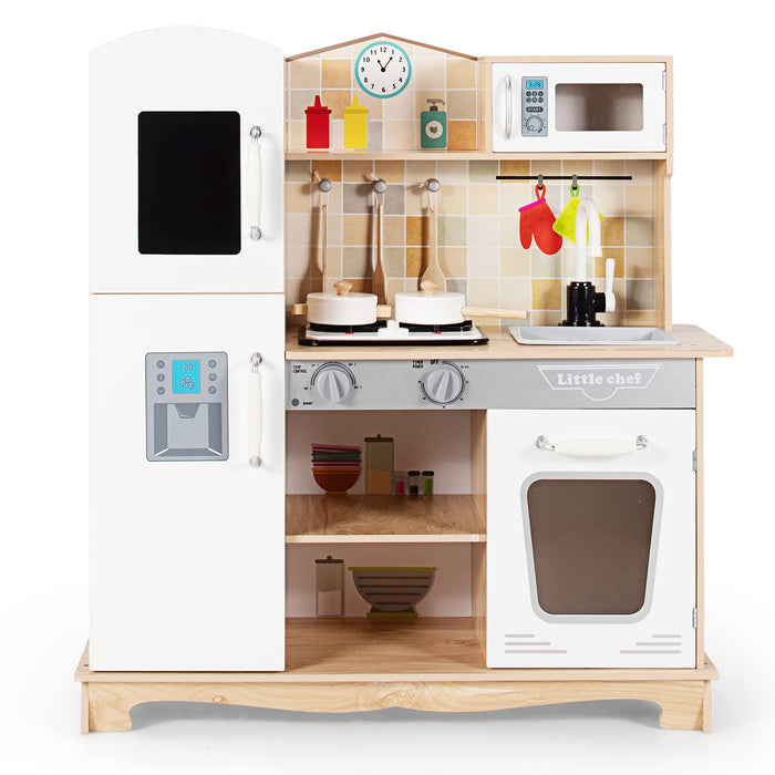 Pretend Cooking Play Toy with Realist Light and Sound for Kids