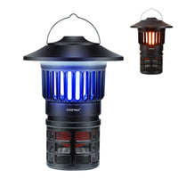 Outdoor Fly Trap with Light, Rechargeable Electric Bug Catcher