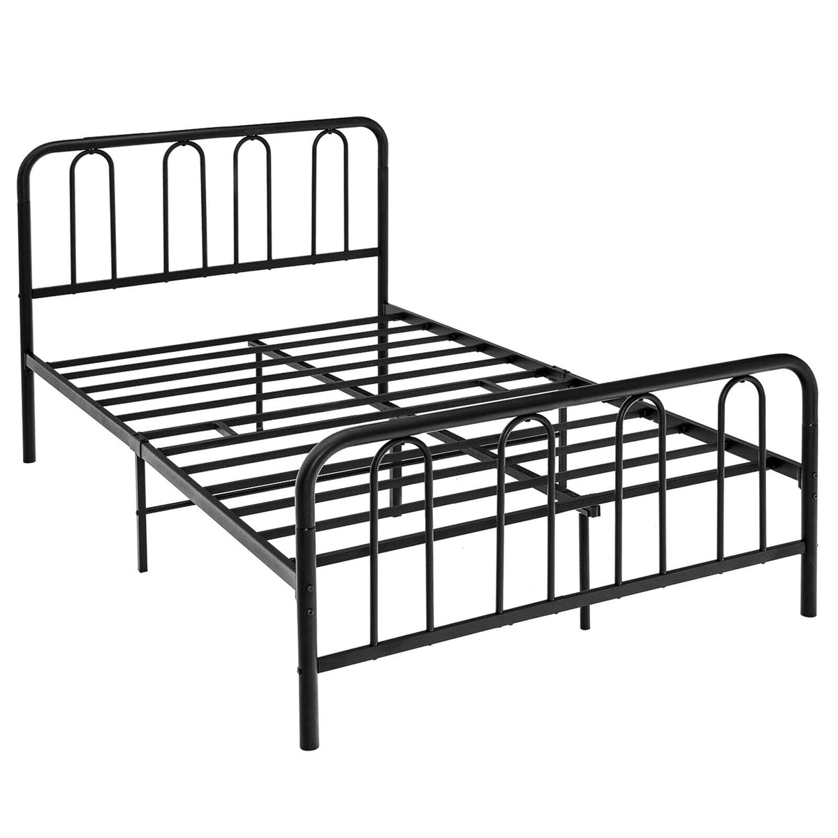 Metal Bed Frame, Modern Bed Frame with Headboard & Footboard