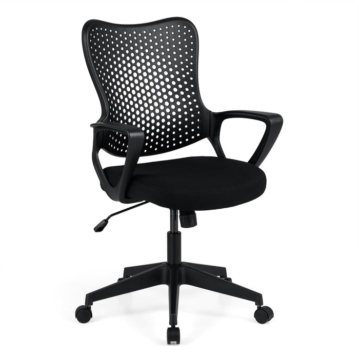 Ergonomic Office Chair with Armrests Padded Cushio Butterfly Backrest
