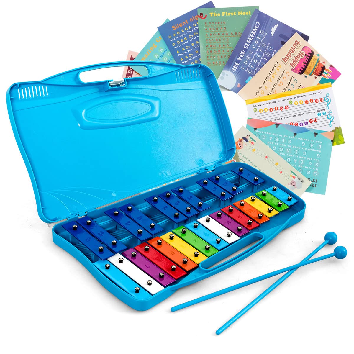 25 Note Xylophone with suitcase-like outlook for Kids