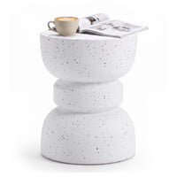 35.5 cm Round Side Table White