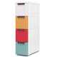 Giantex Narrow Storage Cabinet with 4-Drawer Rolling Organiser