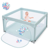 Playpen Baby Toddlers Safety Activity Fence with 50 Ocean Balls