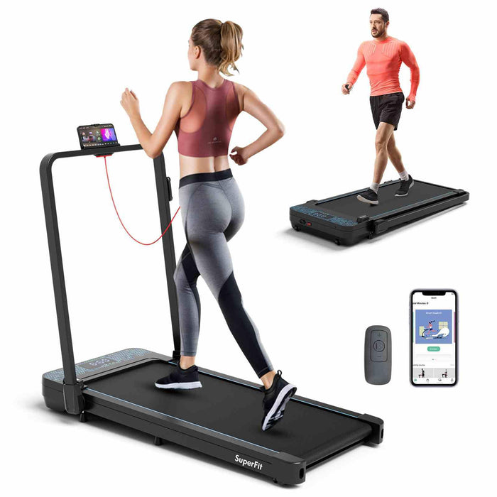 2-in-1 140 kg Capacity Under Desk Walking Pad Remote/APP Control & LED Display