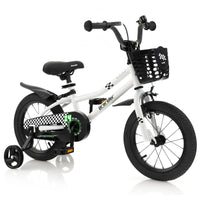 Kids Bike, 14 16 18 Inch Boys Girls Bike for 3-8 Years w/Training Wheels, Adjustable Handlebar & Seat, Removable Basket