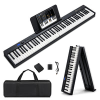 88-Key Foldable Digital Piano with MIDI & Wireless BT & Bag