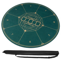 Round Poker Mat for Texas Hold'em 100 cm/120 cm/140 cm