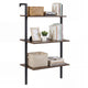 3-Tier Industrial Wall Mounted Shelves Wooden Floating Shelving Unit
