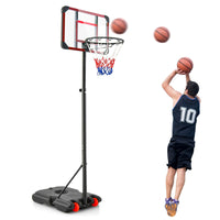 Basketball Hoop Stand, Adjustable Basketball Hoop w/ 193-248cm Height Adjustment