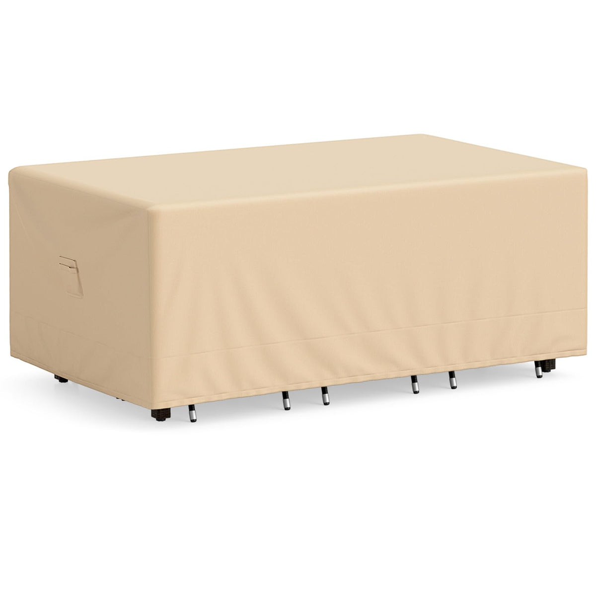 Patio Furniture Cover 420D Oxford Fabric Outdoor Table Set Cover with Padded Handle