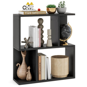 3-Tier Bookshelf, Display Shelf for Small Space