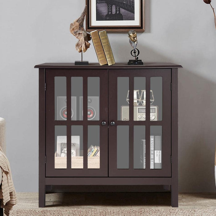Storage Sideboard Cabinet, Free Standing Console Table Organizer