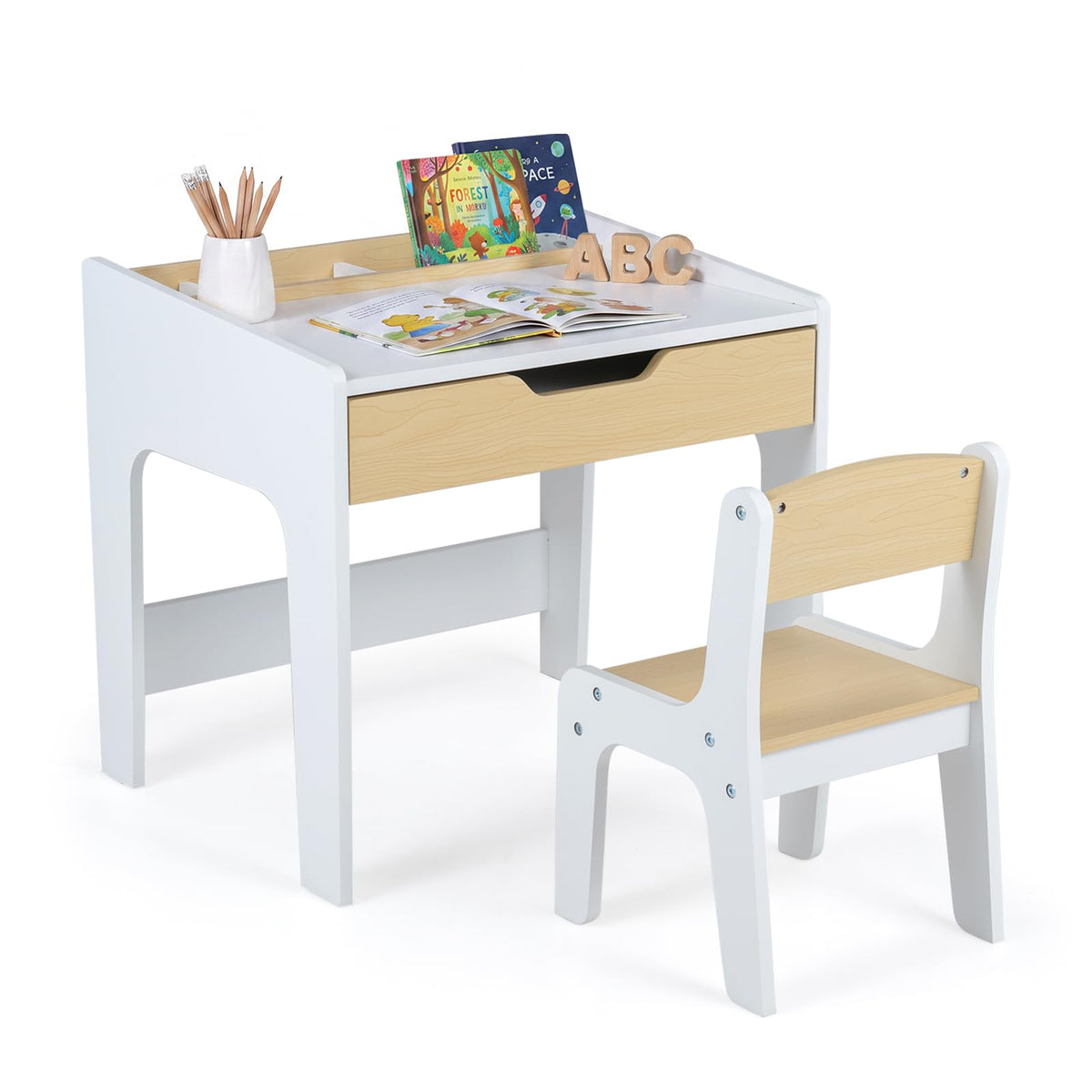 Children Writing Workstation for Boys Girls Ages 3+ for Reading Drawing Playing