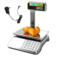 40kg Price Computing Scale with Pole Dual LCD Display and Counting Function