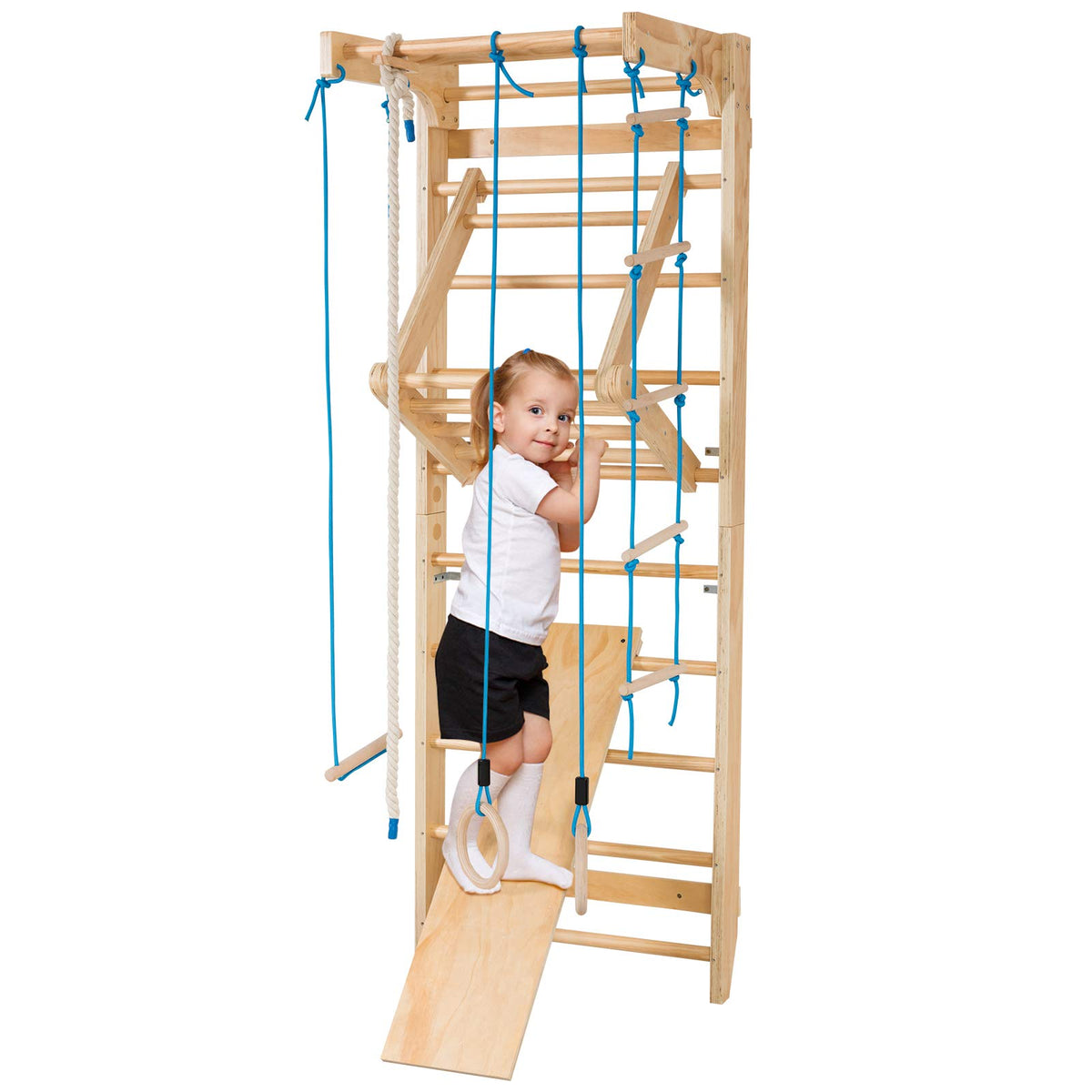 Wooden Rung Wall, Climbing Wall, Climbing Frame, Home Sports Equipment