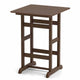 76cm x 76cm Square Bar Table, Patio HDPE Bar Height Dining Table w/Slatted Tabletop