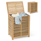80L Bamboo Laundry Hamper with Liner and Handles