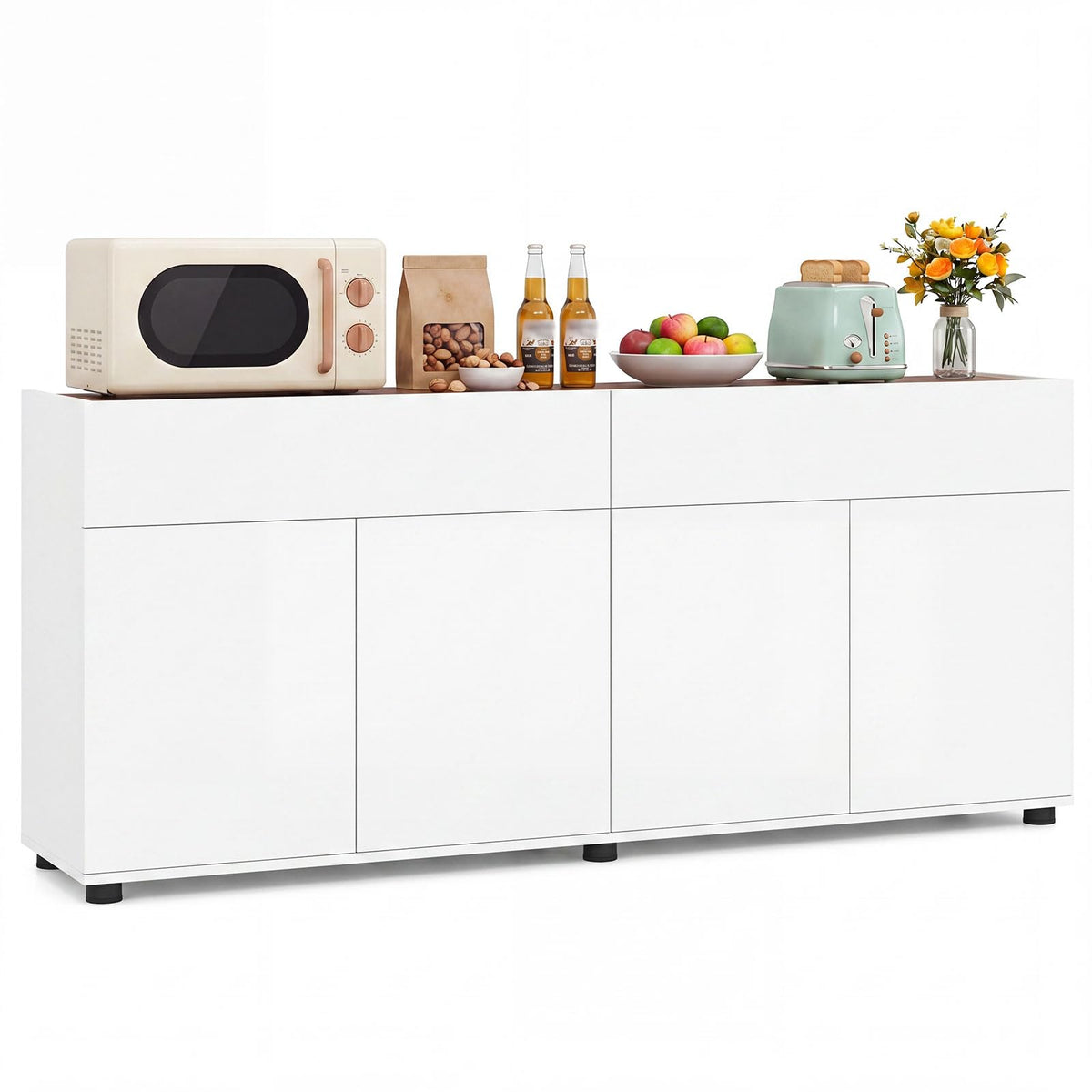 Giantex 160cm Sideboard Buffet Cabinet with Storage