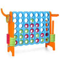 Giant 4-in-A Row, Jumbo 4-to-Score Giant Game Set for Kids & Adults