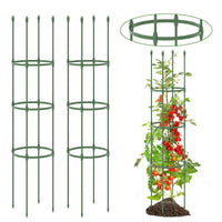 2-Pack Garden Trellis, Heavy-Duty Tomato Cage w/Adjustable Height, 2-in-1 Plant Cage & Supports