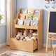 Toy Storage Organizer w/Shelves & Rolling Drawer, Toddler Book Storage Chest