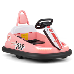 6V Electric kids Ride-on Bumper Car with 360° Spinning