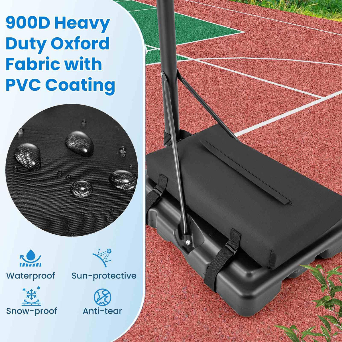 Heavy Duty Weighted Bottom Anchor for Portable Basketball Hoops