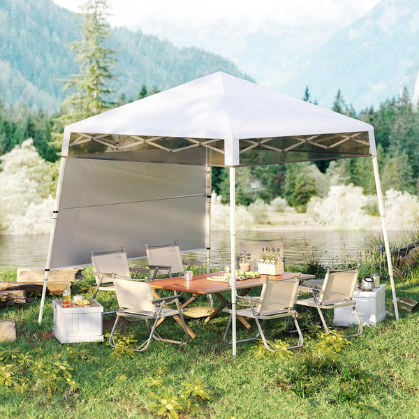 2.1 x 2.1 M Pop-Up Canopy Tent with 1 Push Center Lock for Sports Picnic Camping