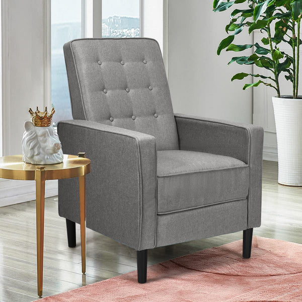 Relining Sofa Chair, Ergonomic Armchair w/ Footrest