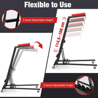 Foldable Topside Automotive Engine Creeper, 180 kg Capacity High Top Creeper Workstation