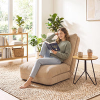 5-Level Adjustable Floor Chair with Back Support & Padded Cushions for Reading