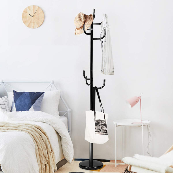 Giantex Metal Coat Rack Stand, Freestanding Coat Tree with 8 Hooks