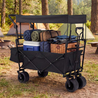 Collapsible Wagon with Removable Canopy and Adjustable Handles