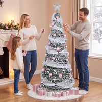 180cm Pre-Lit Pop up Christmas Tree w/ 140 LED Lights